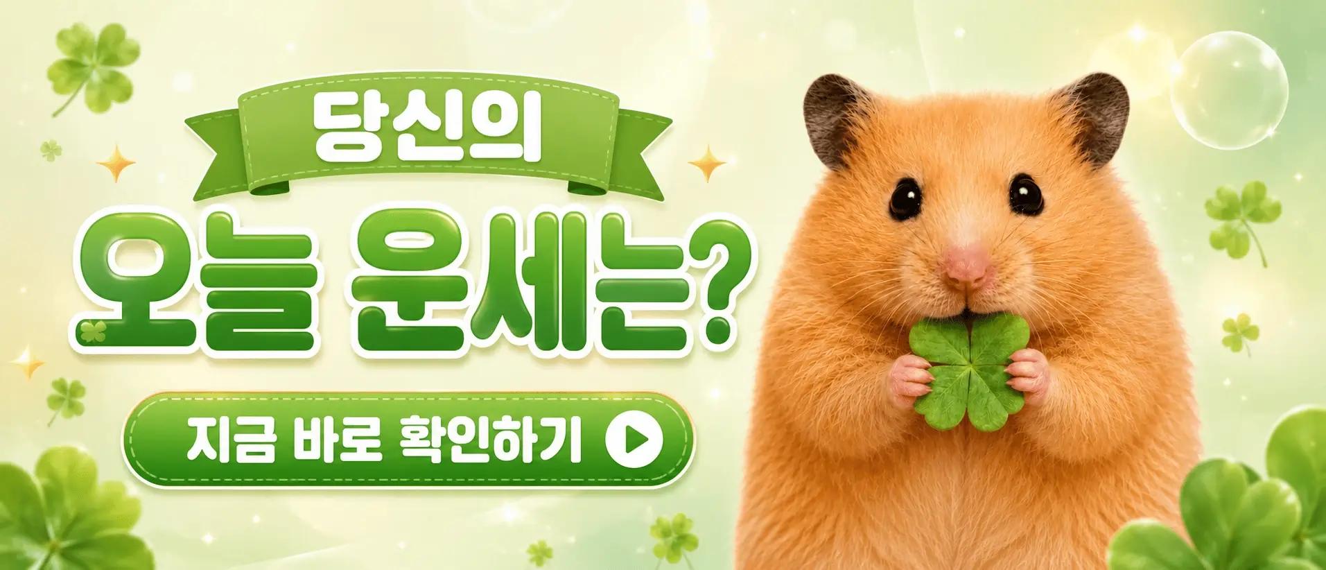 오늘의 운세를 알려주는 햄별이